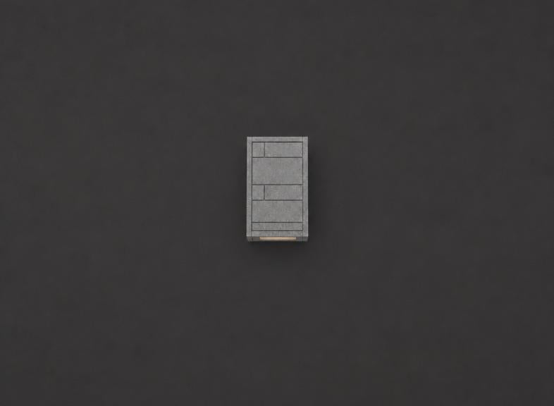 Gray Brick Outdoor Light