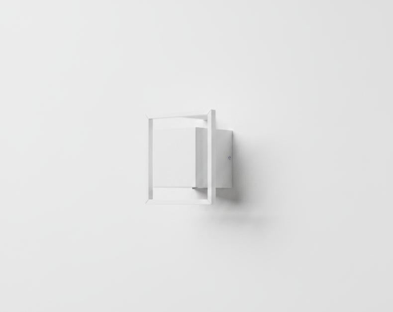 White Cube Wall Light