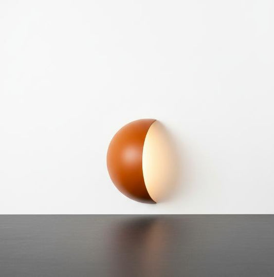 Orange Arc Wall Light