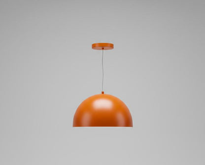 Orange Dome Ceiling Light