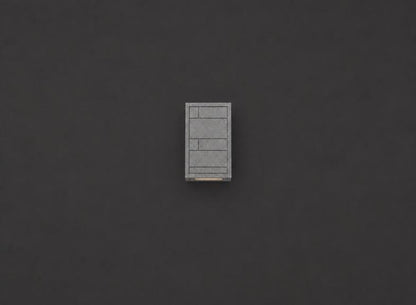 Gray Brick Outdoor Light