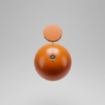 Orange Dome Ceiling Light