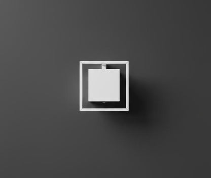 White Cube Wall Light